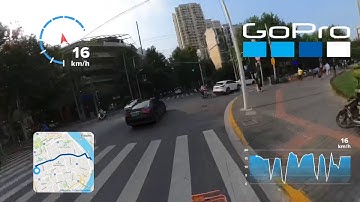 GoPro Max Cycling Time Warp Reframe with GPS Data  Overlay