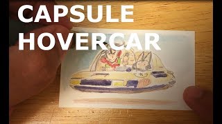 DRAGON BALL Capsule Hover Car Drawing & Watercolor Process screenshot 2