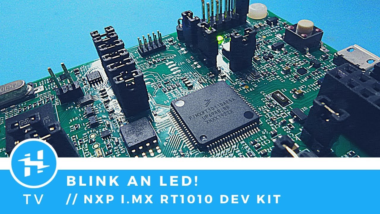 ノッポページ NXP i.MX RT1010: Blink! - YouTube