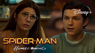 Spider-Man: Homecoming | Aunt May And Peter Parker - Restaurant Scene | Disney  [2017]