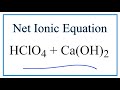 Net Ionic Equations and Reactions
