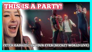 Celebrity THIS ONE'S A PARTY! | Peter Gabriel - In Your Eyes  [Secret World Live] reaction Net Worth