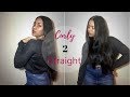 Curly 2 Straight (Inspired by #TheGlamTwinz) + Trim | CurlyNiqueNique