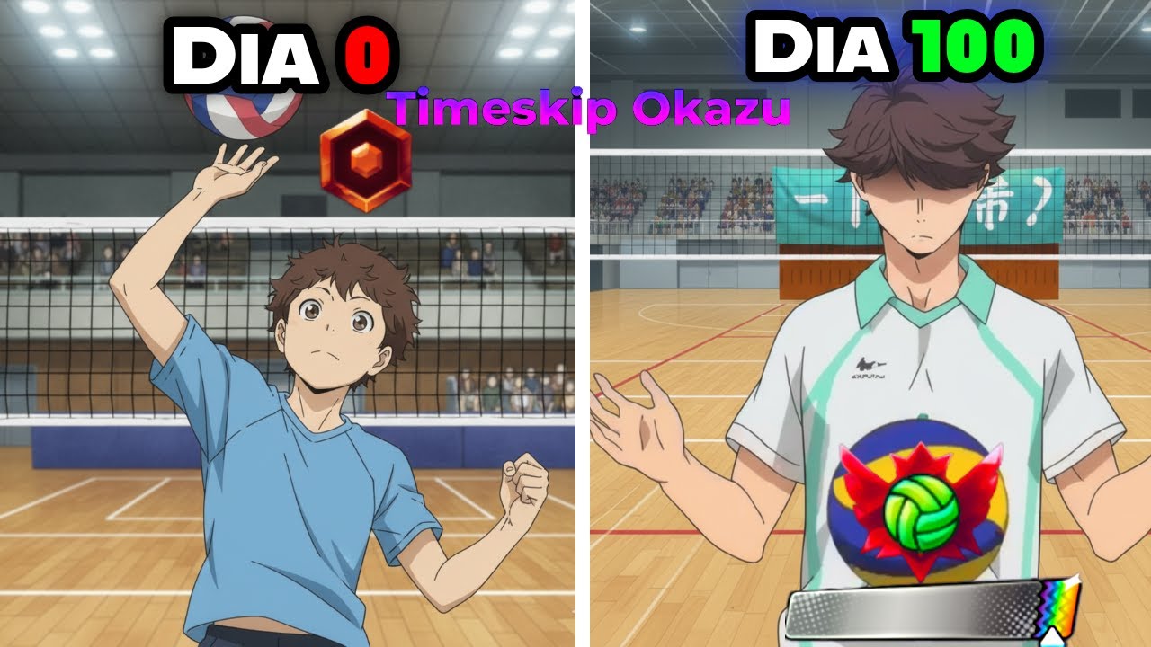 Treinei por 100 DIAS com o OIKAWA e me tornei PRO no VolleyBall Legends