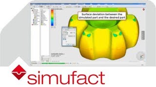 Best-Fit method: By touch of a button compare simulation and reference model | Simufact