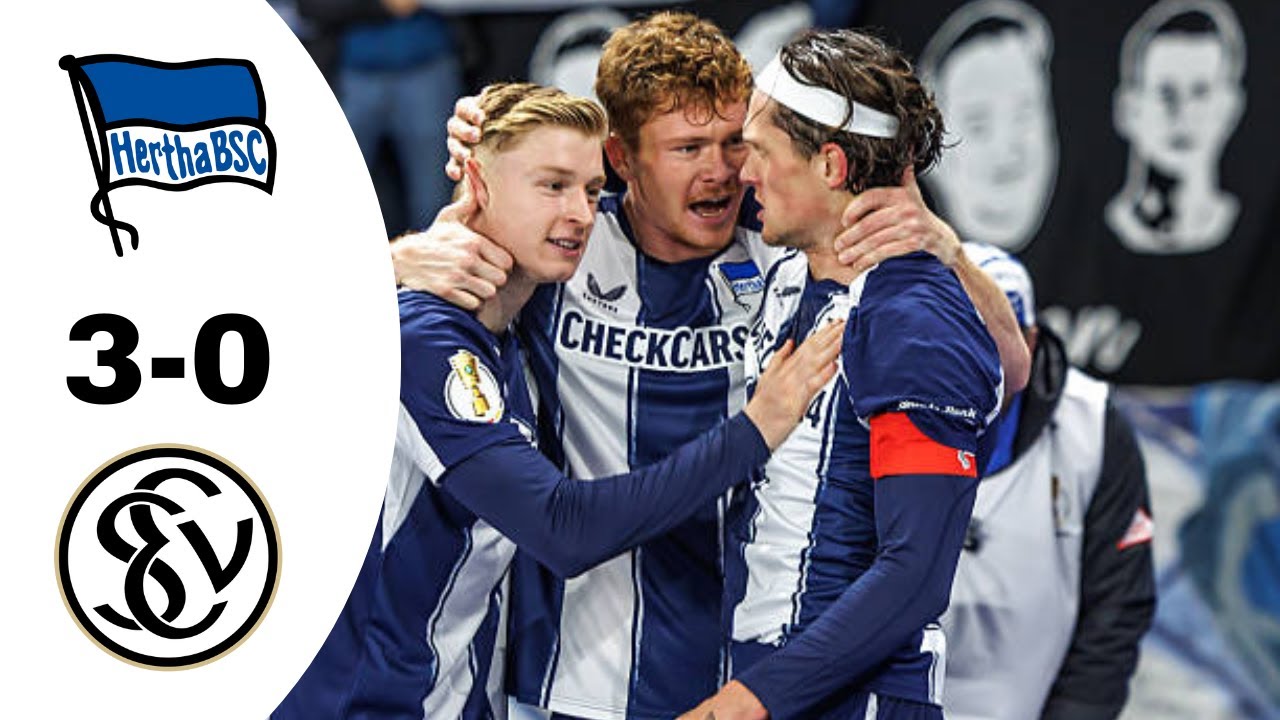 Hertha BSC 3-0 SV Elversberg Highlights | DFB-Pokal 2025/2026