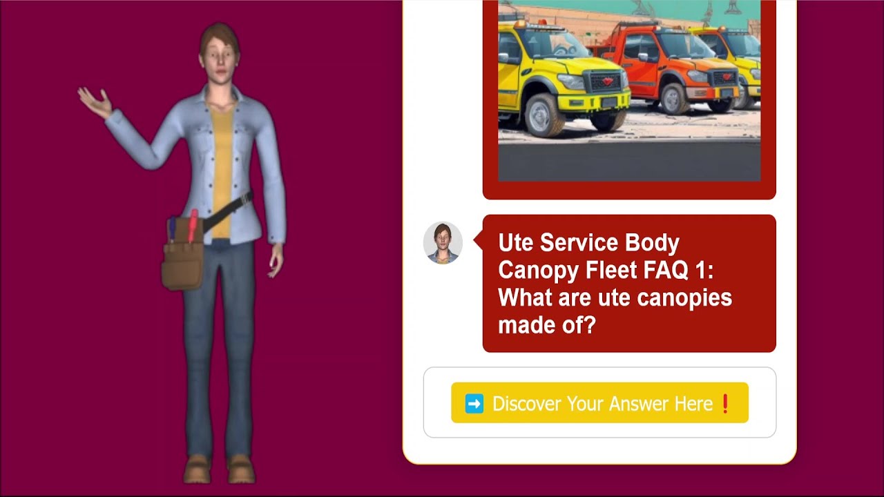 Ute Service Body Canopy Fleet FAQ 1: What are ute canopies made of❓ by TruckTopperSupplier