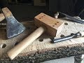 Making a simple strong wooden mallet