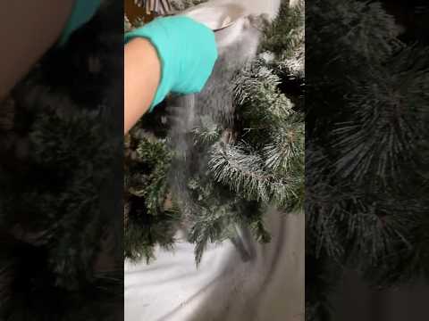 HowtoFlockaChristmasTree Transformed Christmas Tree christmastree  christmasdecor