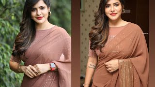 Ashu Reddy Cute Saree Photoshoot Video Biggboss Ashu Reddy Tollywood Nagar
