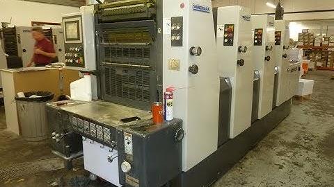 used shinohara 52 iv four color offset for sale   Gab Supplies Ltd   2000