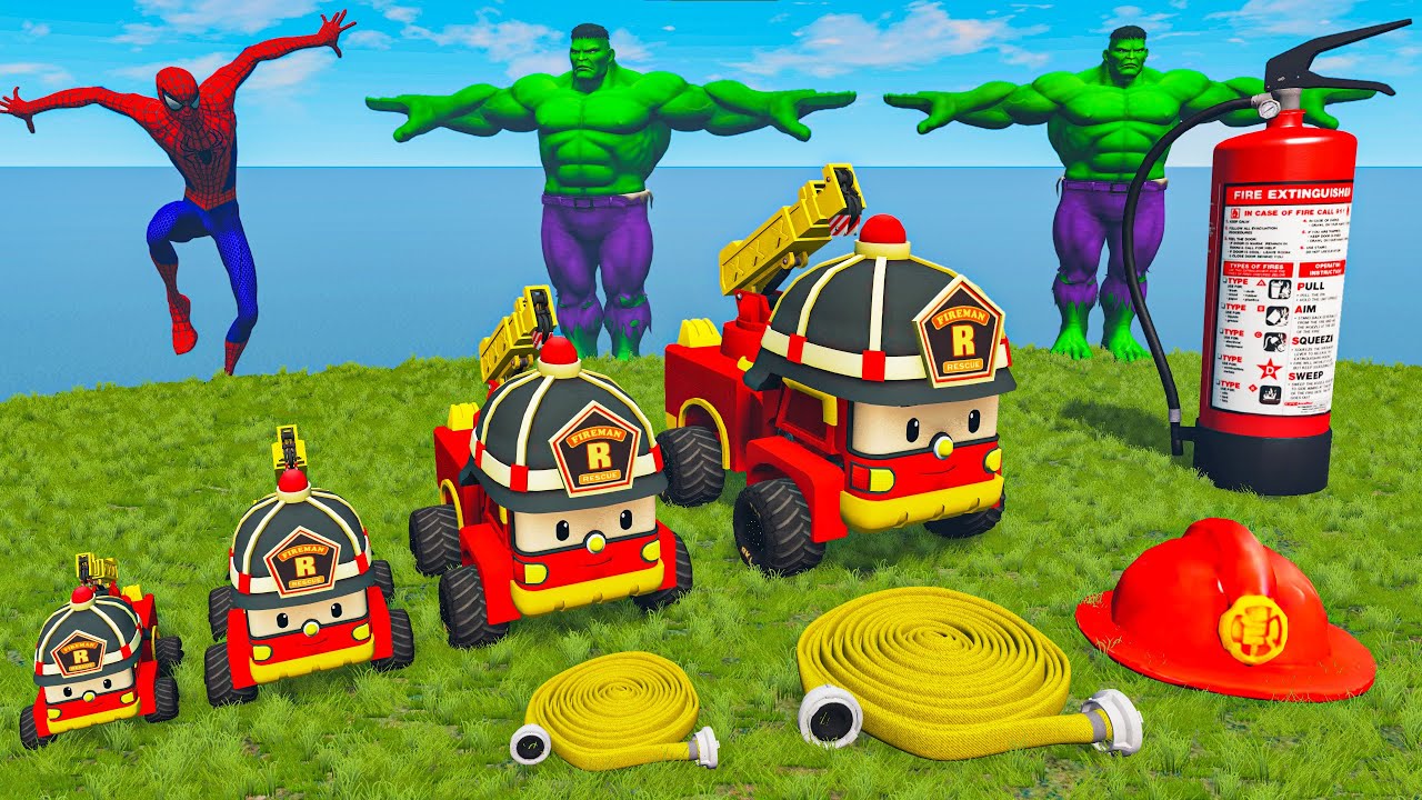 Big & Small Rescue Squad Mater overcomes the challenges vs SLIDE COLOR | BeamNG FLY007