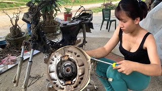 : The genius girl went to the old lady's house to buy a broken old car to have money to buy rice