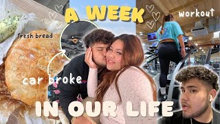 A Week in our Life Back at Home *Car Breaks Down* | Workout, Homemade Food pt.1