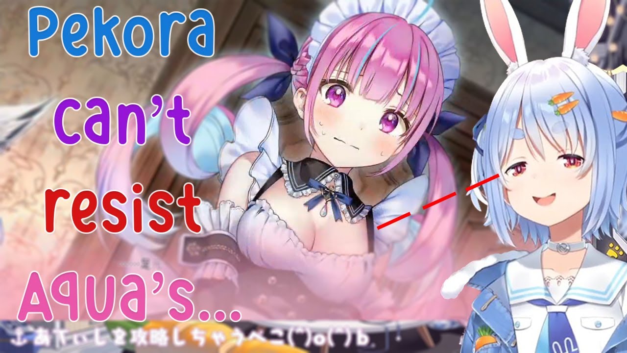 Pekora Moments when Playing Aquarium... Can't Resist Aqua!!!