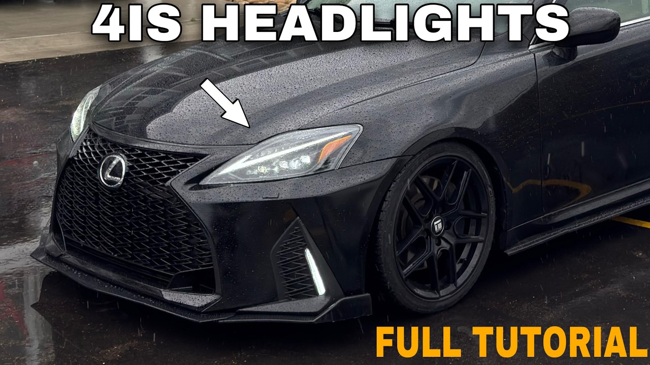 How To Install Lexus 4IS LED HEADLIGHTS At Home | Lexus 2IS To 4IS Conversion