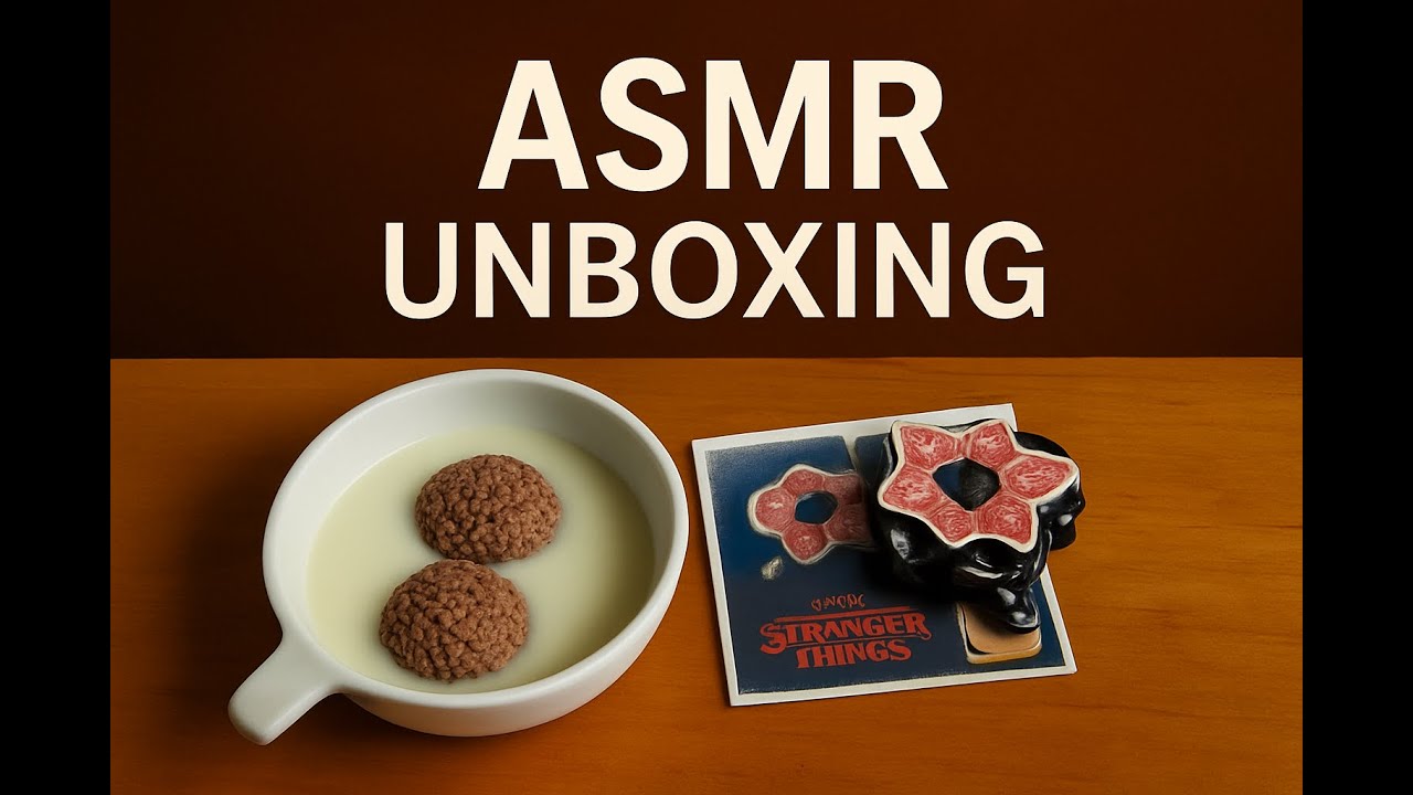 ASMR UNBOXIND KINDER JOY STRANGER THINGS #4