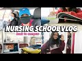 Nursing School VLOG: back to campus, online lab, studying &amp; more