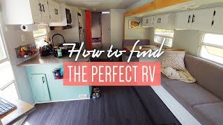 How to find the perfect RV