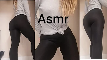 ASMR Black See Through Leggings Scratching Shirt Scratching First ASMR Video Fall Asleep