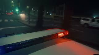 4K Police Car | Driving | Emergency Vehicle | Pov | Free Stock Video Footage