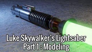 Luke Skywalker's Lightsaber - Blender Beginner Tutorial (Part 1 : Modeling)