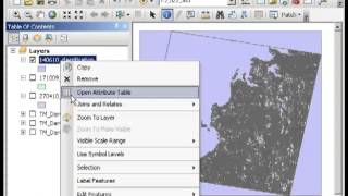 Environmental change - extracting burnt areas from a classification