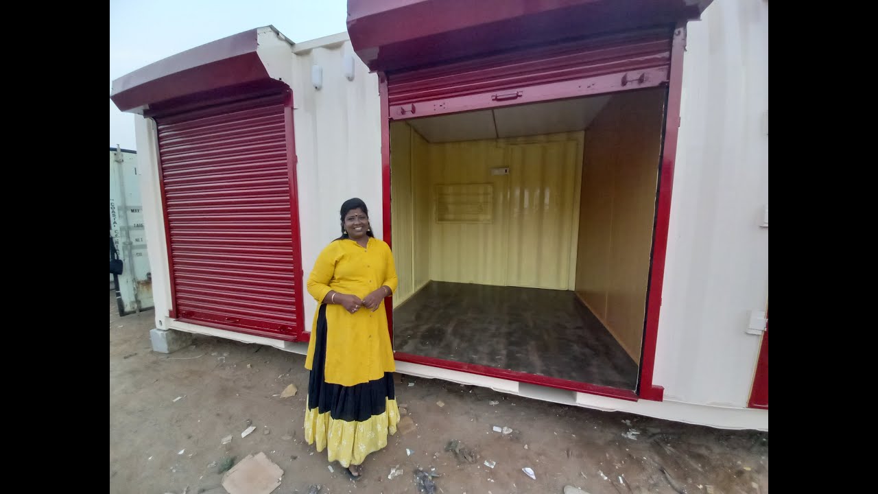20 feet container shop|2 washroom|2 Shutter shops|@3 lakhs|Makwell Vaanmathi |Chennai |9500114229