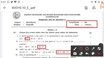 Std 10th Maths English Medium Full paper Solution October 2021