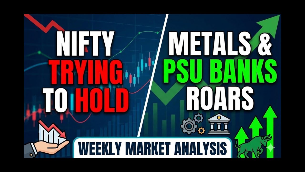 Weekly Market Analysis/Nifty trying to Hold 25400/PSUBANKS & Metals Roars/16-01-2026