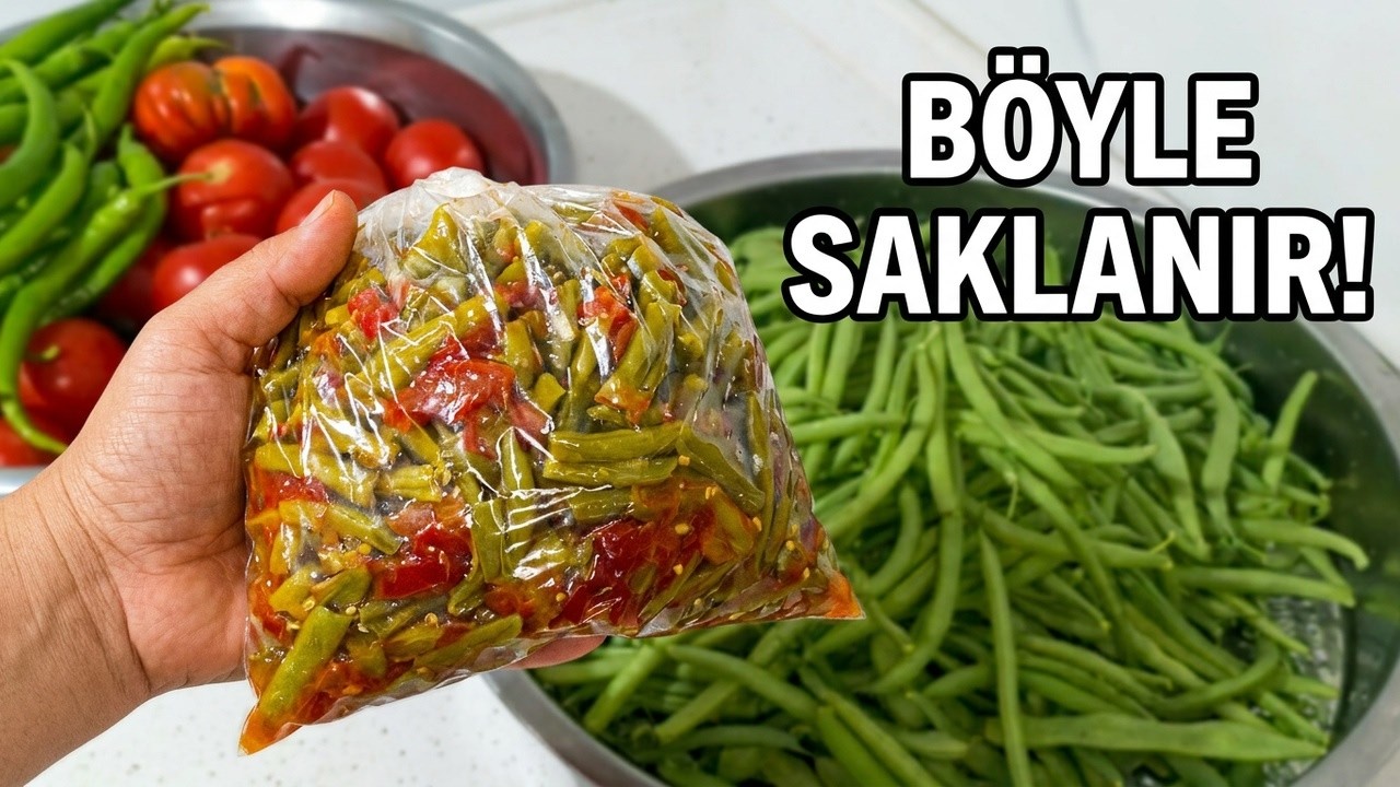 Kışlık Taze Fasulye Nasıl Saklanır? İlk Günkü Gibi Taze Kolay Pratik #tazefasulyebuzluğanasılatılır