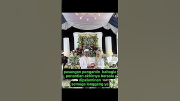 Haru bahagia pasangan pengantin akhirnya bertemu di pelaminan #wedding #menikah #fyp