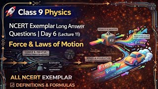 🚀 Class 9 Physics:NCERT Exemplar Long Answer Questions | Day 6 (Lecture 11) | Force & Laws of Motion
