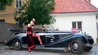 Match Highlights MAYBACH SW 42 .1940. SPORT-CABRIOLET BY HERMANN SPOHN.СТАРЫЙ МАЙБАХ В СТАРОЙ РИГЕ.