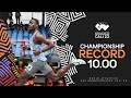 Letsile tebogo smashes championship 100m record  world athletics u20 championships cali 2022