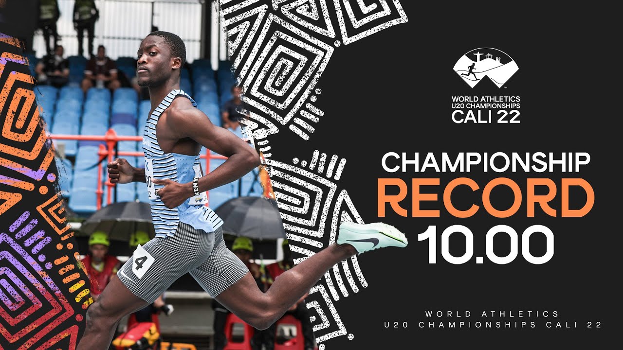 Letsile Tebogo Smashes Championship 100m Record World Athletics U20 Championships Cali 2022