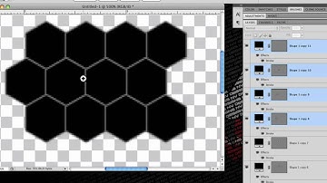 How to Create a HoneyComb Pattern in photoshop