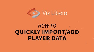 Viz Minute:  Viz Libero - How to quickly import/add player data