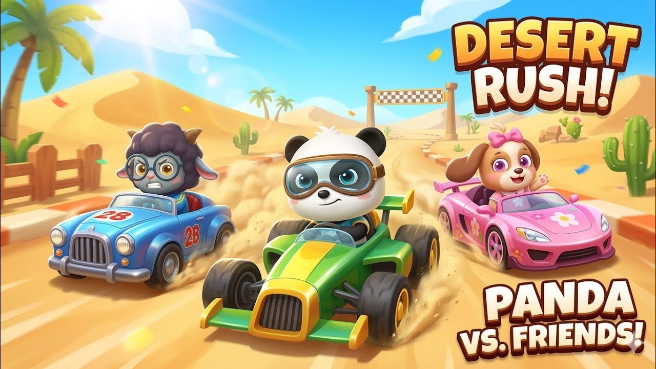 Panda Rush Rush: Panda vs Friends! 🏎️💨 Who will win the Ultimate Race? - YouTube