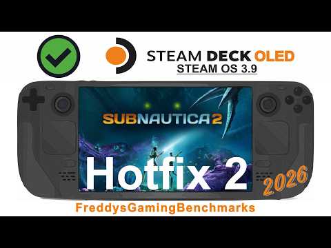 Subnautica 2 (Hotfix 2) on Steam Deck OLED with Steam OS 3.9