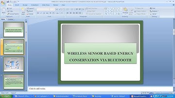 IEEE 2014 EMBEDDED WIRELESS SENSOR BASED ENERGY CONSERVATION VIA BLUETOOTH