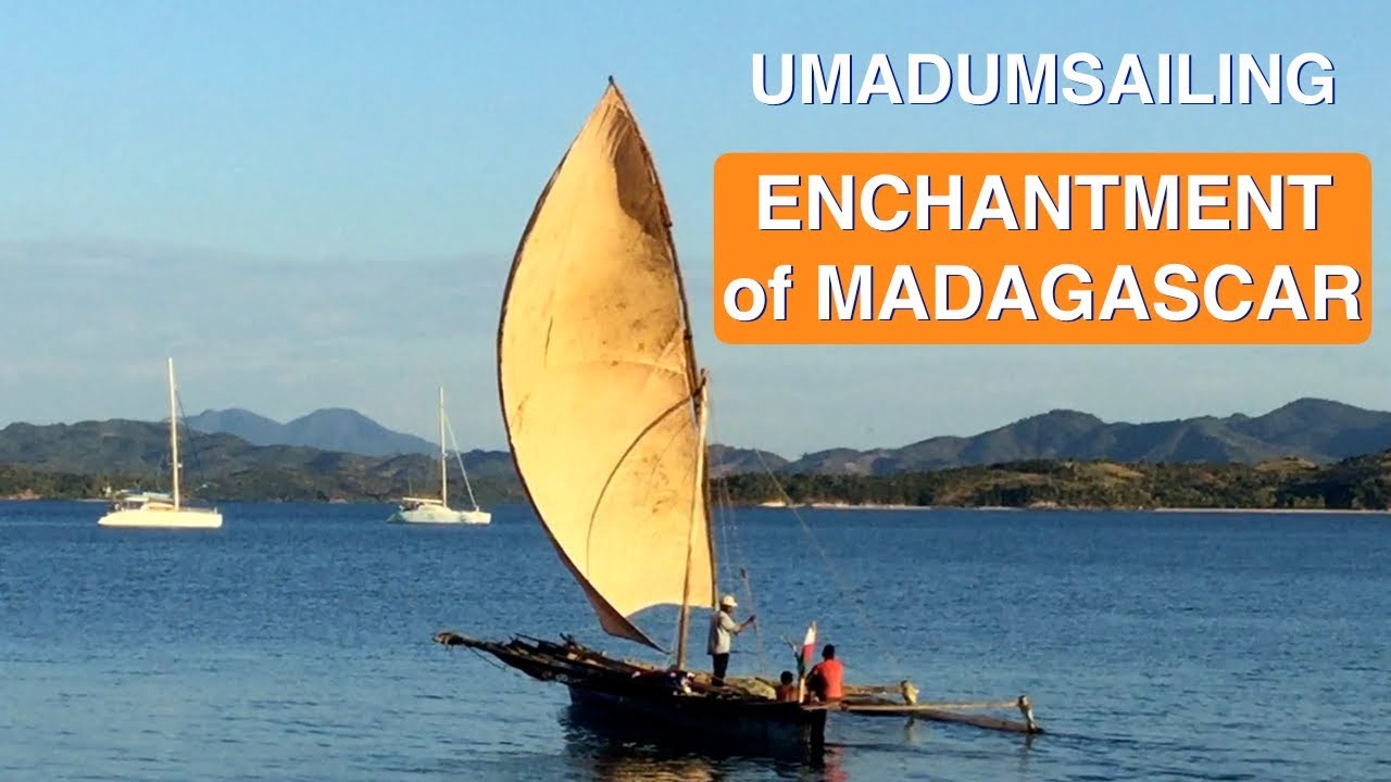 Enchantment of Madagascar. Local sailing boats setting sail in Madagascar.