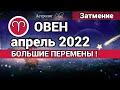 ОВЕН - АПРЕЛЬ 2022 Солнечное затмение ГОРОСКОП. Астролог Olga