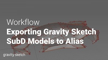 Exporting Gravity Sketch SubD Models to Alias