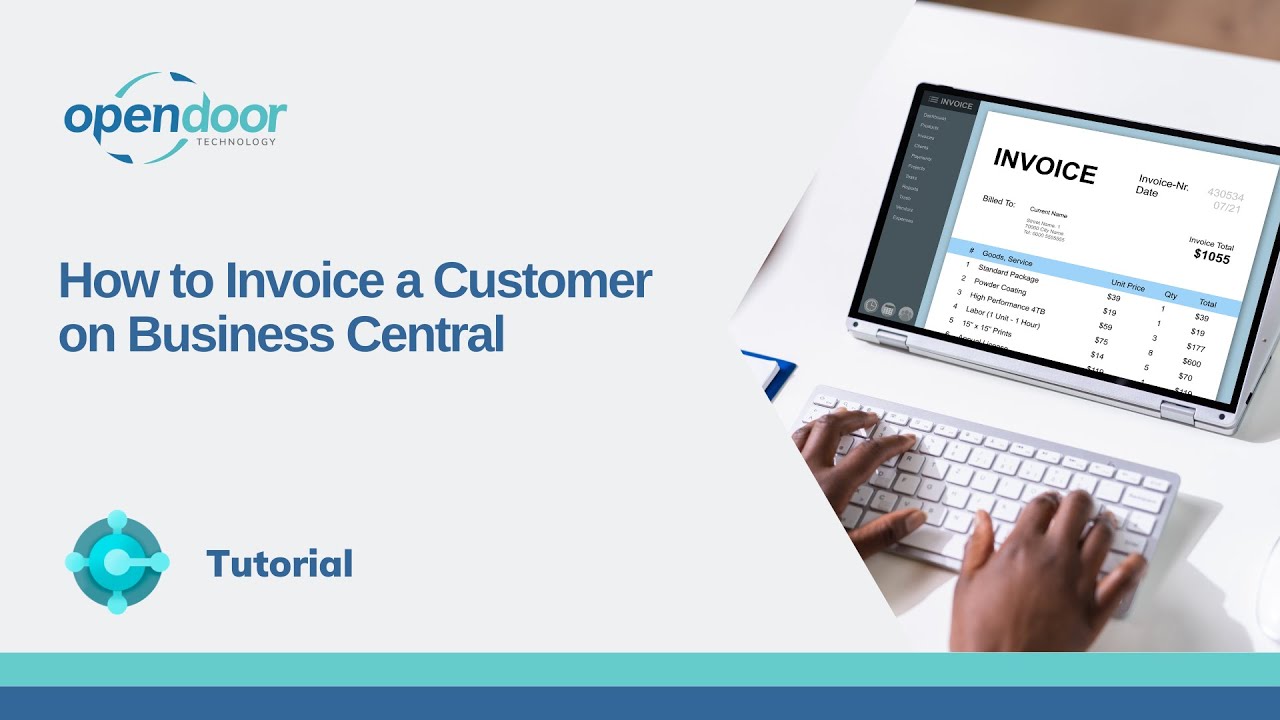How to Invoice a Customer on Business Central - YouTube