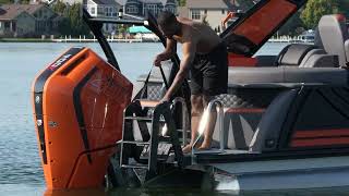 Discover the Lippert SureStep Pontoon Boat Ladder for Easy-Entry