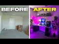 Transforming My EMPTY Room To My Dream Setup Room!