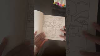 Dreaming of Paris ✨ Flip Through This Cozy Coloring Book 🇫🇷 #blackgirltravelmoments #coloringshorts
