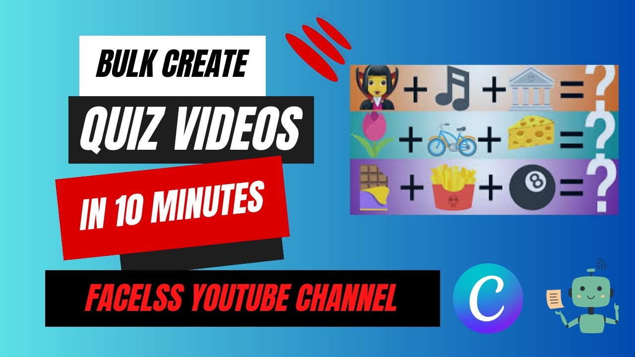 Bulk Create Viral QUIZ Videos For a FACELESS Channel Using CANVA