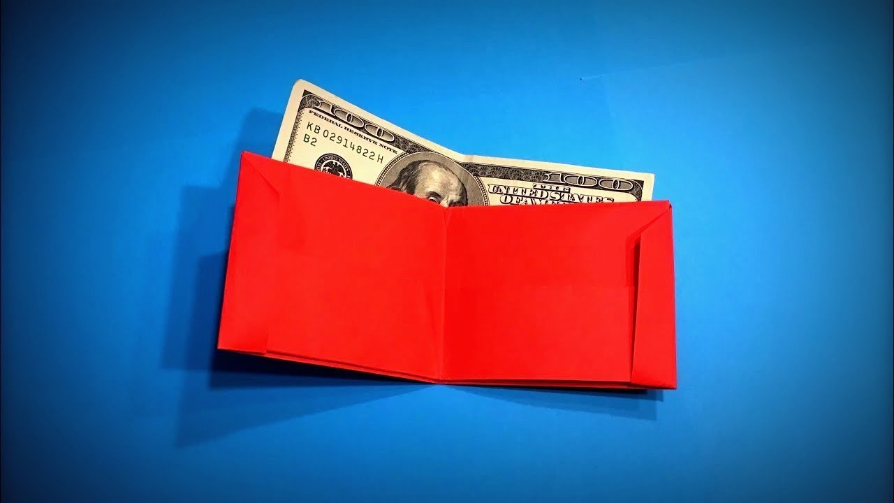 Origami Wallet | How to Make a Paper Wallet for Money DIY - Easy ...